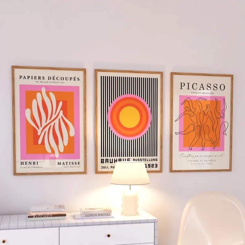 Sustainable Living Products - 3 Buah Gambar Poster Lukisan Kanvas
