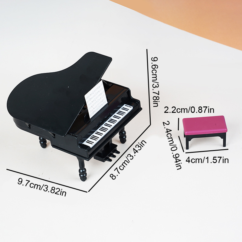 1:12 Miniatur Piano Rumah Bone - Sustainable Living Products ulasan dan harga