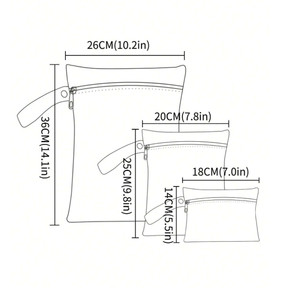 Elinfant 3 Buah Tas Basah Keri - Cloth Diaper Insert ulasan dan harga