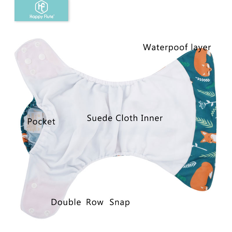 Happyflute 2023 4 Buah/Set Pop - Cloth Diaper Insert ulasan dan harga